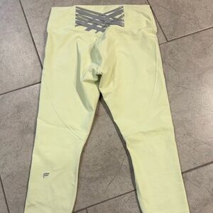 Women’s  Yellow/ lime green power hold by Fabletics Leggings